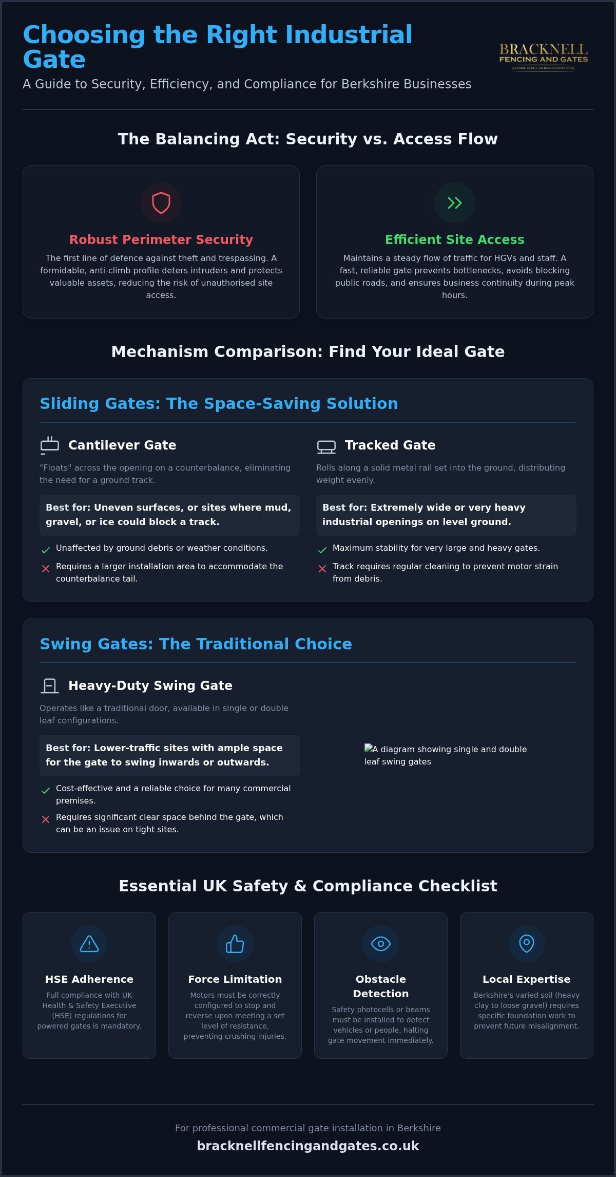 Industrial Gate Suppliers in Berkshire: A Guide to Commercial Security (2026)